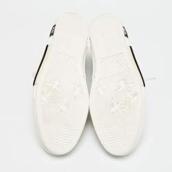 مملوكة مسبقًا   حذاء رياضي ديورB23 مطاط وشبك مائل أبيض / رصاصي بعنق طويل مقاس 43