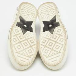 Pre Owned Dior Walk'n'Dior Size 41.5 Black Canvas and Leather Lace Up Sneakers