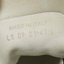 Pre Owned Dior B23 Size 41.5 Two Tone Mesh and PVC High Top Sneakers