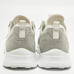 مملوكة مسبقًا حذاء رياضي دي ور B25 قماش مائل رمادي منقوش ومخمل مقاس 46 بأربطة