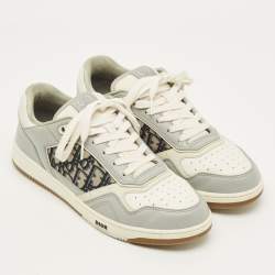 مملوكة مسبقًا Dior b27 Size 43 Multicolor Canvas and Leather Lace Up Sneakers