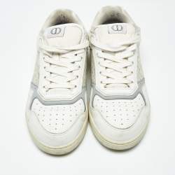 Pre Owned حذاء رياضي ديور b27 قماش وجلد مائل بثلاثة ألوان برباط مقاس 43