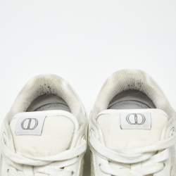 Pre Owned حذاء رياضي ديور b27 قماش وجلد مائل بثلاثة ألوان برباط مقاس 43