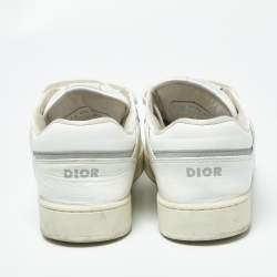 Pre Owned حذاء رياضي ديور b27 قماش وجلد مائل بثلاثة ألوان برباط مقاس 43