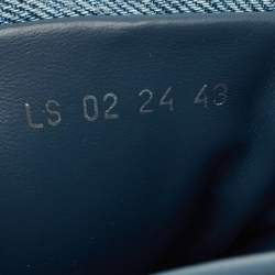 Pre Owned Dior Aqua Size 43 Blue Denim Slide Sandals