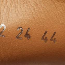 Pre Owned حذاء لوفرز ديور غرانفيل جاكار مائل أزرق بحري/بيج ومخمل برباط مقاس 44