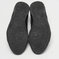 Pre Owned Dior Homme Size 41 Black Patent and Leather Low Top Sneakers