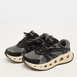 مملوكة مسبقًا Dior B35 Size 41 Grey/Black Mesh and Suede NXXT Lace Up Sneakers