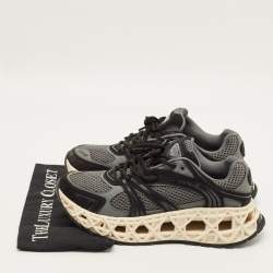 مملوكة مسبقًا Dior B35 Size 41 Grey/Black Mesh and Suede NXXT Lace Up Sneakers