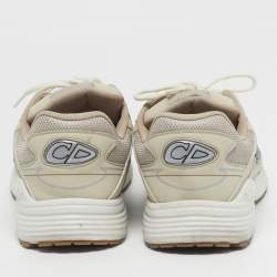 Pre Owned حذاء رياضي ديور B30 شبك وجلد بلونين برباط مقاس 45