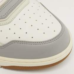 Pre Owned Dior B27 Size 46 Multicolor Jacquard and Leather High Top Sneakers