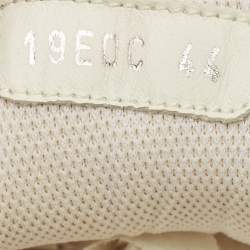 Pre Owned Dior B02 Size 44 White/Blue Leather Low Top Sneakers