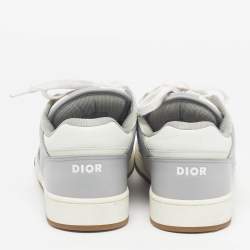 Pre Owned Dior b27 Size 45 Multicolor Jacquard and Leather Lace Up Sneakers