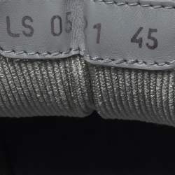 Pre Owned Dior b27 Size 45 Multicolor Jacquard and Leather Lace Up Sneakers