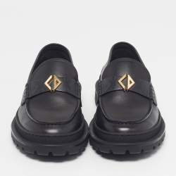 Pre Owned Dior Explorer Size 42.5 Black Leather Loafers