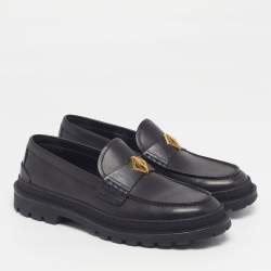 Pre Owned Dior Explorer Size 42.5 Black Leather Loafers