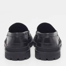 Pre Owned Dior Explorer Size 42.5 Black Leather Loafers
