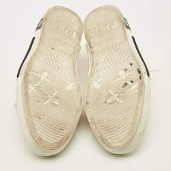 مملوكة مسبقًا Dior B23 Size 45 White/Orange Oblique Mesh and PVC Low Top Sneakers