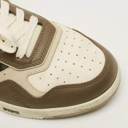 Pre Owned حذاء رياضي ديور بي27 مرتفع من أعلى جاكارد و جلد أبي ض و رصاصي مقاس 40