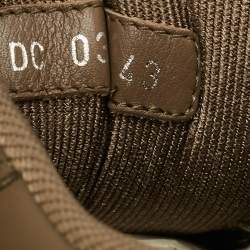 Pre Owned حذاء رياضي ديور بي27 مرتفع من أعلى جاكارد و جلد أبيض و رصاصي مقاس 40