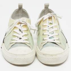 مملوكة مسبقًا حذاء رياضي ديور B23  مطاط وشبك أبيض/أسود بعنق منخفض مقاس 43.5