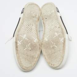 مملوكة مسبقًا حذاء رياضي ديور B23  مطاط وشبك أبيض/أسود بعنق منخفض مقاس 43.5