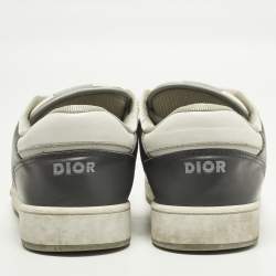 Pre Owned حذاء رياضي ديور B27 مقاس 44 جلد جاكار بشكل معقد بألوان متعددة منخفض من أعلى