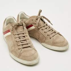 Pre Owned حذاء رياضي ديور رجالي سويدي وجلد رصاصي منخفض من أعلى مقاس 43