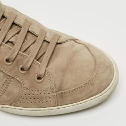 Pre Owned حذاء رياضي ديور رجالي سويدي وجلد رصاصي منخفض من أعلى مقاس 43