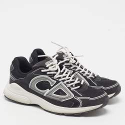 Pre Owned Dior B30 Countdown Size 43 Black/Grey Mesh Low Top Sneakers