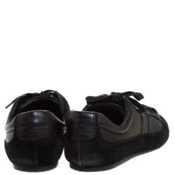 Pre Owned Dior Homme Black Suede and Leather Sneakers Size 41