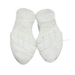 Pre Owned Dior White/Grey Knit B21 Socks Low Top Sneakers Size 40.5