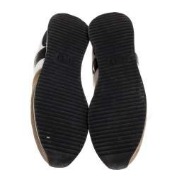 Pre Owned Dior Tricolor Suede Leather Low Top Sneakers Size 39