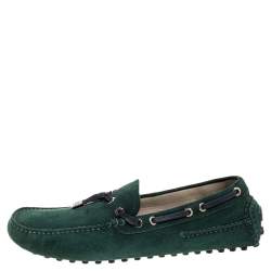 Dior Green Suede Loafers Size 42