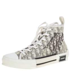 Dior White Oblique Mesh B23 High Top Sneakers Size 41 Dior | TLC