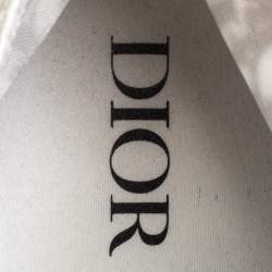 Dior White Oblique Mesh B23 High Top Sneakers Size 41