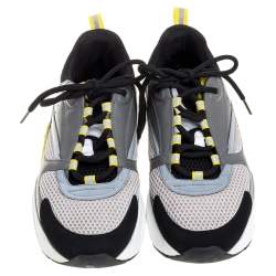 Dior Grey Mesh, Suede and Leather B22 Runner Sneakers Size 43