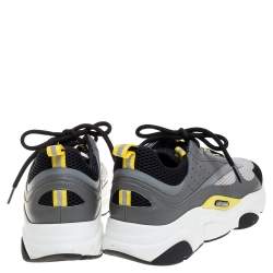 Dior Grey Mesh, Suede and Leather B22 Runner Sneakers Size 43