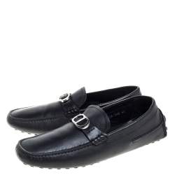 مملوكة مسبقًا حذاء لوفر ديور شعار سى دى جلد أسود مقاس 43