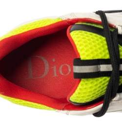 Dior Tricolor Mesh And Leather B22 Low Top Sneakers Size 43