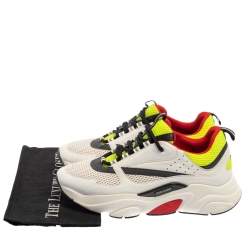 Dior Tricolor Mesh And Leather B22 Low Top Sneakers Size 43