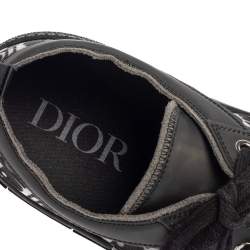 Dior Black/Grey Mesh And Rubber B23 Low Top Sneakers Size 43