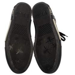 Dior Black/Grey Mesh And Rubber B23 Low Top Sneakers Size 43