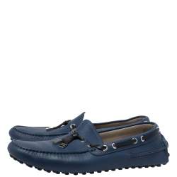 Dior Blue Leather Loafers Size 41