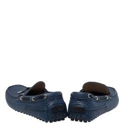 Dior Blue Leather Loafers Size 41