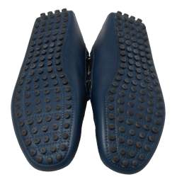 Dior Blue Leather Loafers Size 41