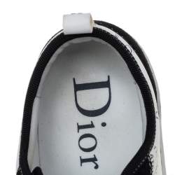 Pre Owned Dior White/Black Suede And Leather Atelier Sneakers Size 41