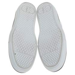 Pre Owned Dior White/Black Suede And Leather Atelier Sneakers Size 41
