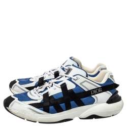 Dior Multicolor Leather And Fabric B24 Runtek Sneakers Size 44