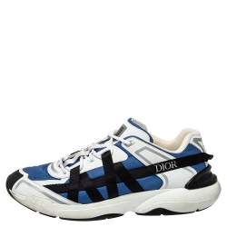 Dior Multicolor Leather And Fabric B24 Runtek Sneakers Size 44